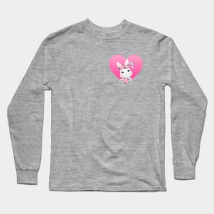 Bunny Rabbit Cute flower Long Sleeve T-Shirt